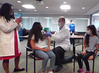 Dr. Mona Hanna-Attisha's daughters get COVID-19 Vaccine