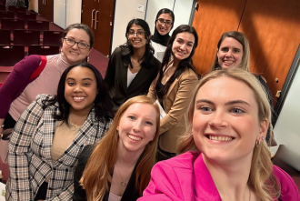 Eight MPH students at the Michigan Capitol